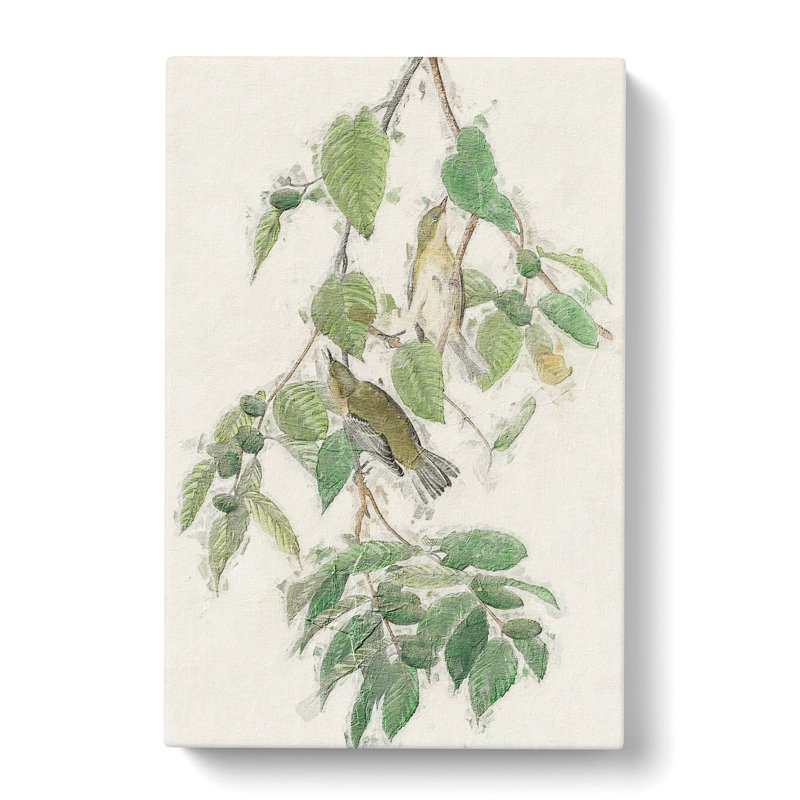 Autumnal Warbler - Wrapped Canvas Painting, 60cm H x 40cm W x 3cm D