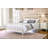 White Full Bed with Spindle Headboard-1297293860