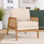 Wood Frame Upholstered Armchair Accent Chair-370822803-370822828