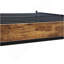 Structure simple en métal pour lit simple, style moderne et confort pour toute chambre à coucher, noir