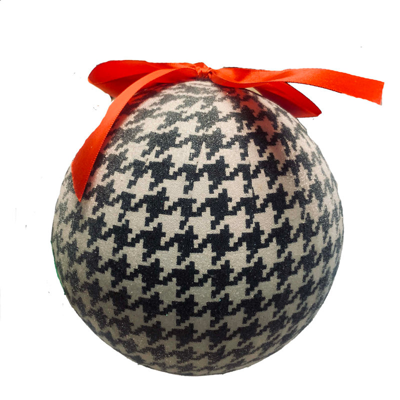 Ornement en forme de boule pied-de-poule