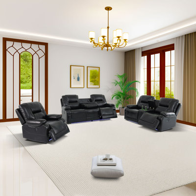 Ensemble de canapé inclinable Ather Stone