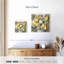 Motif floral jaune-gris-109233127