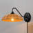 1-Light Plug-In Or Hardwire Wall Sconce, Matte Black, Blonde Paper Twine Shade, 6Ft Black Braided Fabric Cord, Rotary On/Off Switch On Backplate, Wall Lights For Living Room, Home Décor