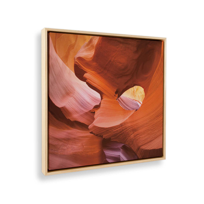 Sculpted by Time v1, impression, Cadre américain en érable flottant, H 16,75 po x l 16,75 po x P 1,75 po