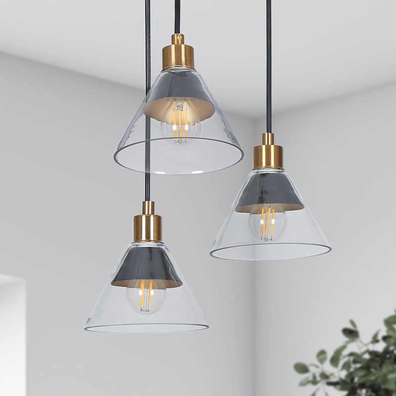 Lustre encastré 3 lumières Modern