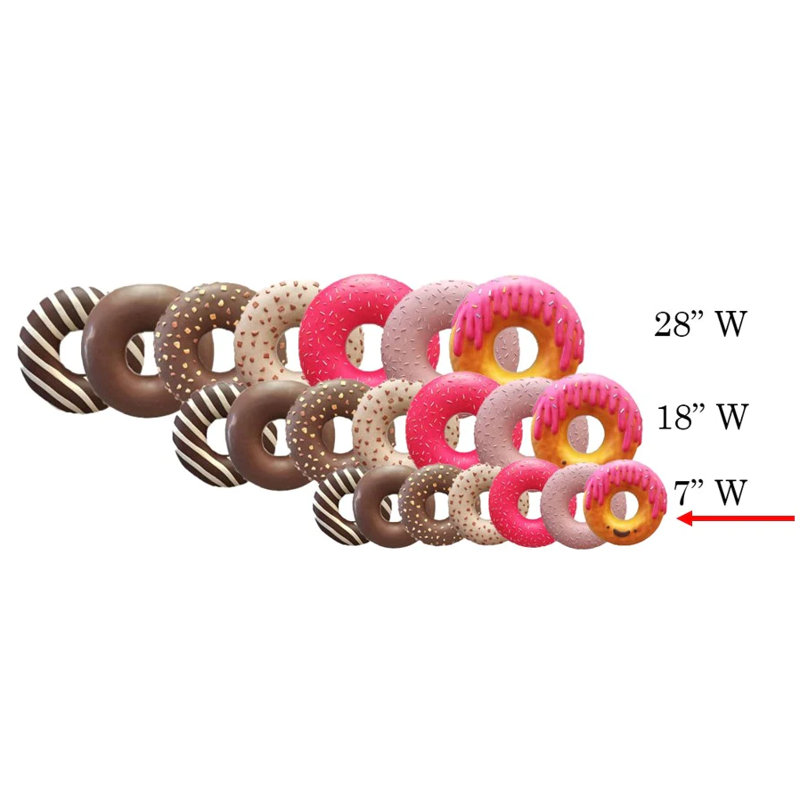 Jadia Small Donut Set Over Sized Statue