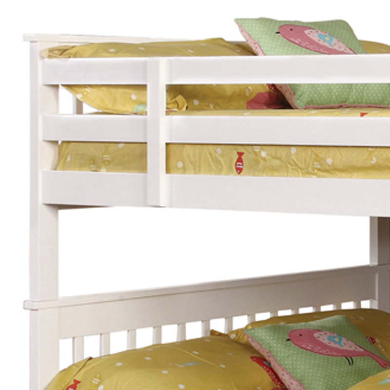 Kathlynn Kids Bunk Bed, Full over Full, White