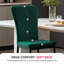 Modern Velvet/Suede Armless Dining Chair High Back with Diamond Tufting -1310209611
