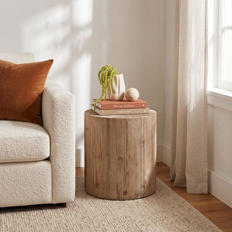 Arcola Maria Solid Wood Block End Table