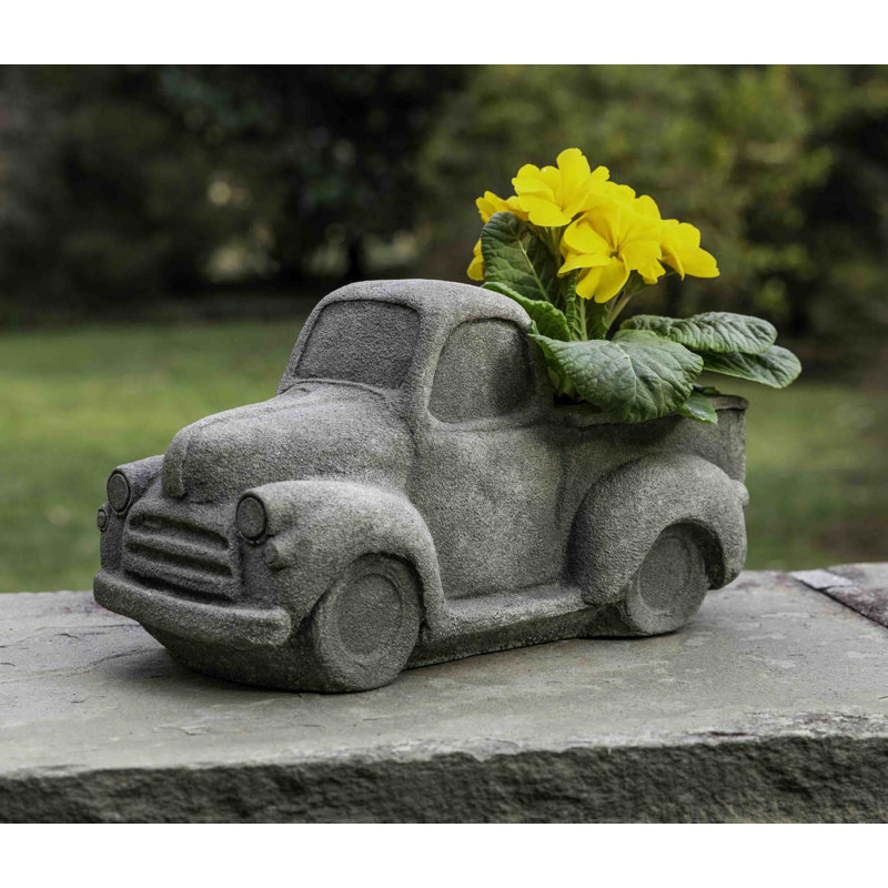Pot de fleurs statue en pierre coulée rétro Jasminder, Plomb antique