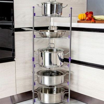 Metal Rectangle Free Standing Pot Rack