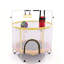 Fer de 54 po, polyéthylène, polypropylène, PVC mini trampoline orange et jaune