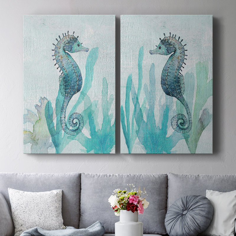 Seahorse I-Premium Gallery Wrapped Canvas -Ready to Hang, 36" H x 24" W