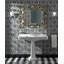 23.6" H x 34.6" L x 22.4" D Console Neoclassica with Backboard Ceramic Wall Hung Basin with Tap