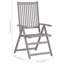 Chaise de patio en acacia avec coussin-286285187
