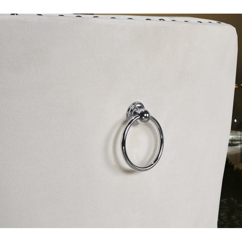 Tabouret de comptoir court 26 po Pudsey, Crème