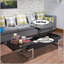 Table basse Calmam à finition ultrabrillante et chromée noire avec plateau relevable pour la vie moderne et le rangement caché-1760703138