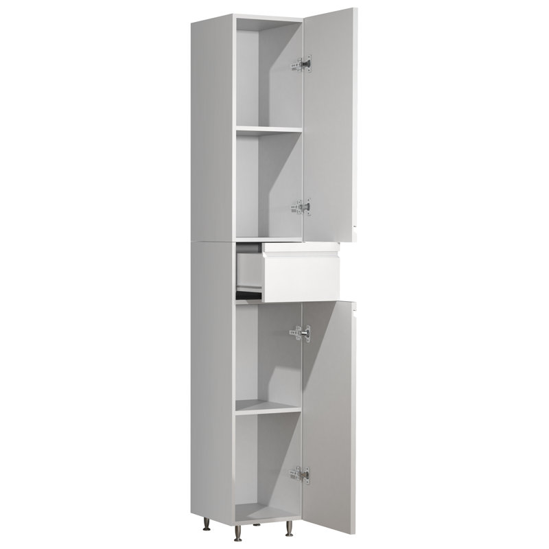 Audranna Freestanding Bathroom Cabinet, White