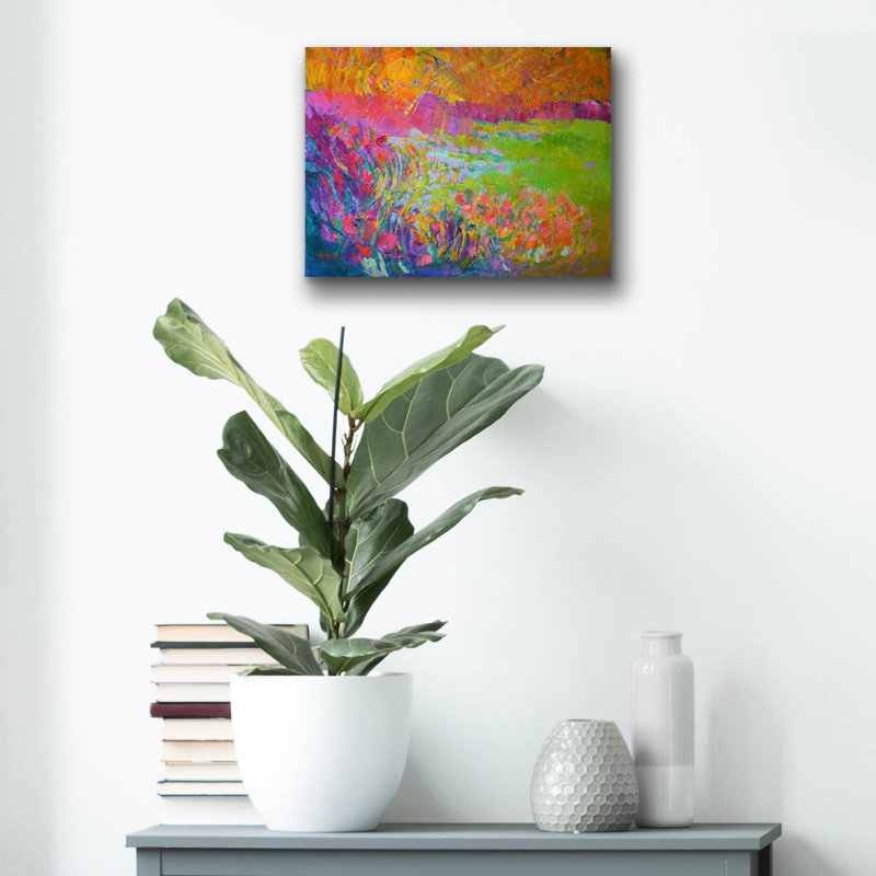  «Meadowlands» par Dorothy Fagan, art mural acrylique, 16 po x 12 po