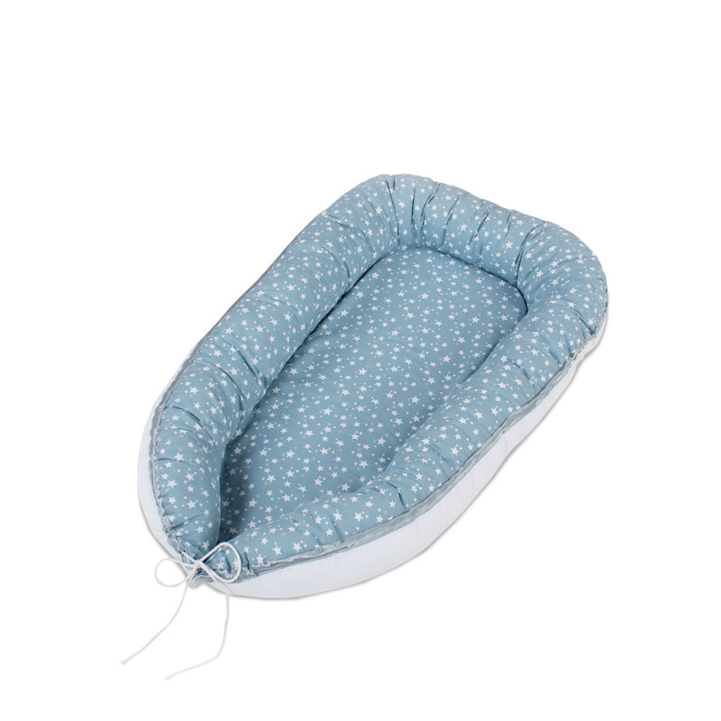 White Stars Bumper, Azure/White