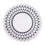 Tapis blanc / bleu sarcelle Novelty Hunnewell-571185435