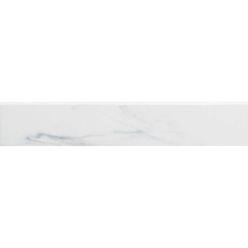 Minerva 2''x13'' Matte Ceramic Bullnose Trim Gray