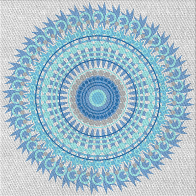 Tapis bleu marine / gris Power Loom