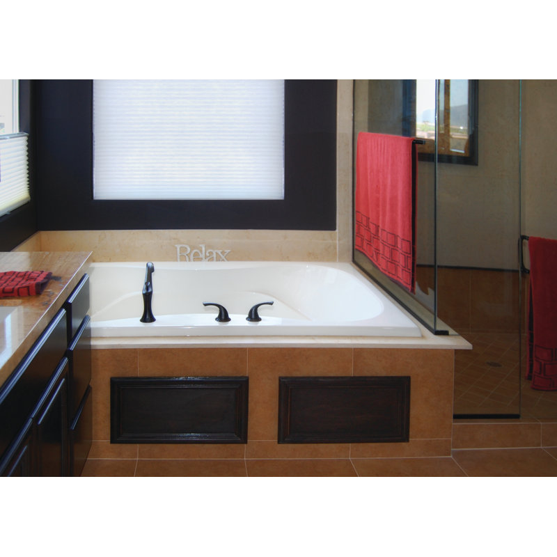 Builder Hourglass 72'' L Soaking Bathtub, White