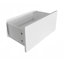 Commode 10 tiroirs, sans poignée, meuble-lavabo blanc
