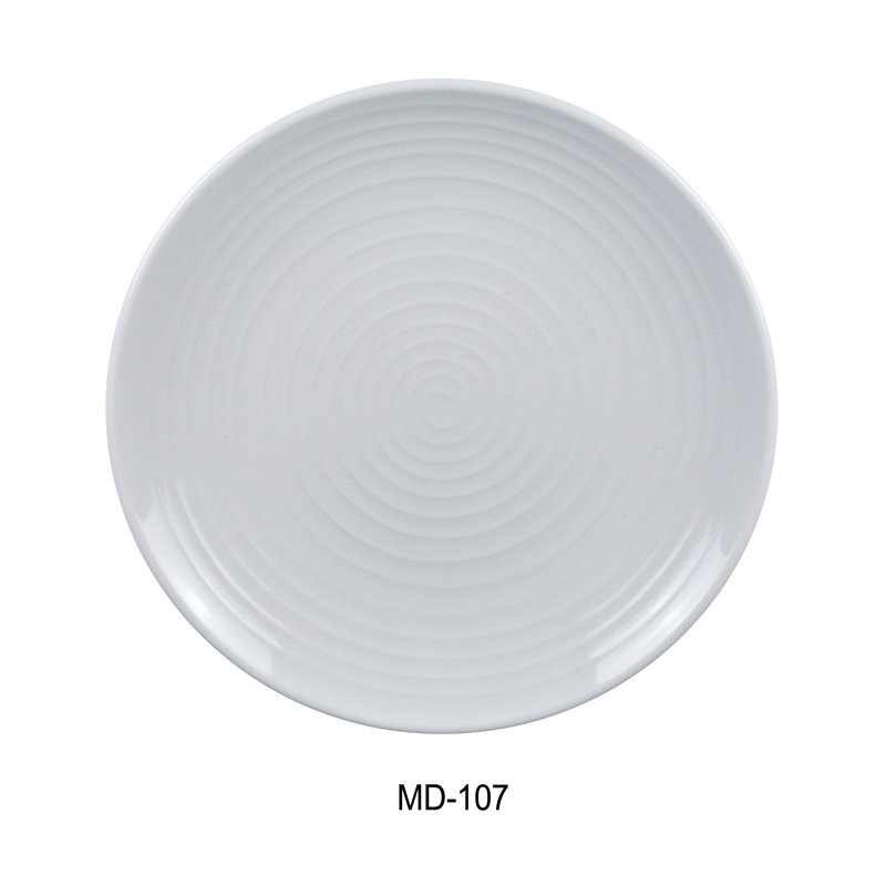Yanco Milando Melamine Platter, 9.5"L x 9.5"W x 1" H