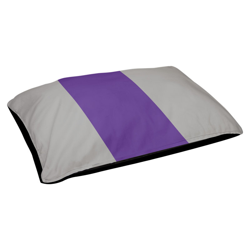 Coussin d'intérieur New York, Grand (l 50 po x P 40 po x H 7 po), Gris / mauve / gris