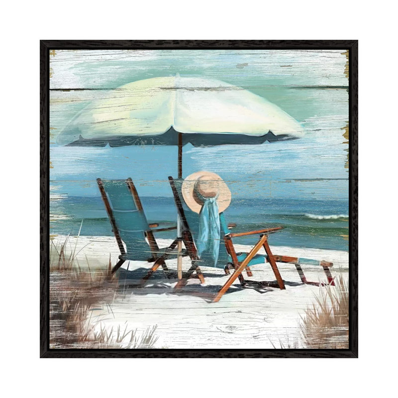 Perfect Spot by Carol Robinson - Print on Canvas, 45.72 cm H x 45.72 cm W, Black Framed