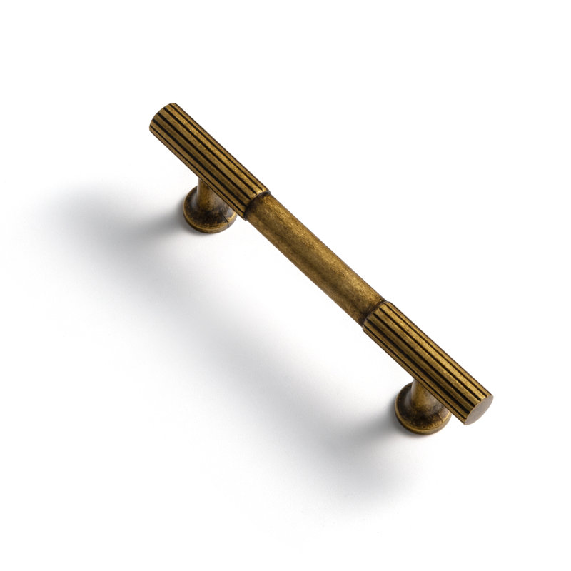 Ensemble de poignées 3 po, Laiton antique, 3", Emballage de 6