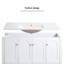 Ensemble de meuble-lavabo 48 po avec lavabo en céramique-697432750