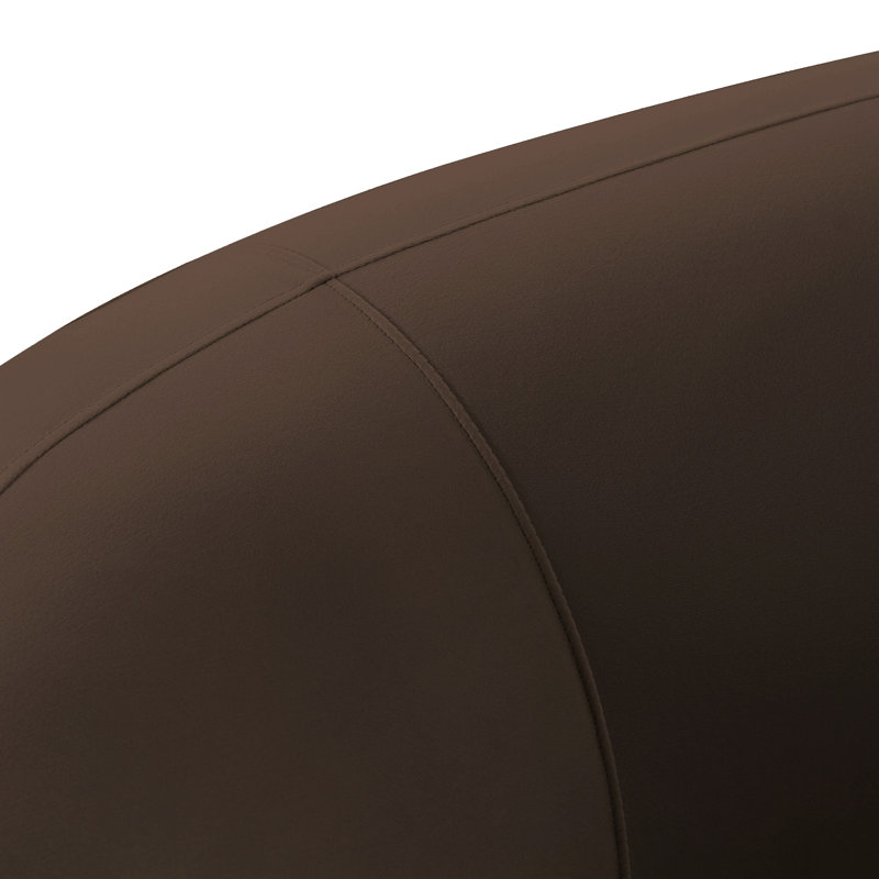 Canapé en velours brun chocolat de 120 pouces Tov Furniture Kendall, Velours chocolat