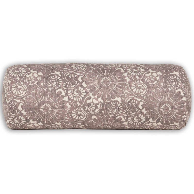 Oreiller en plumes Skywalk, Polyester, Traversin H 8 po x l 21 po, Fleur de groseille