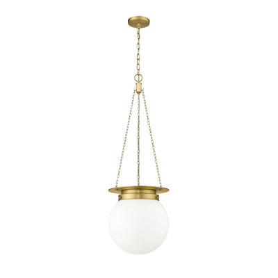Zella Single Light Glass Dimmable Pendant