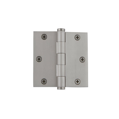 3.5'' x 3.5'' Brass Butt Bearing Hinge