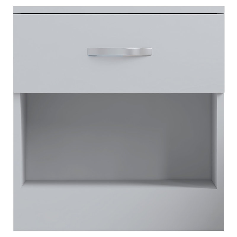 Marlesha 45cm W Bedside Table, White