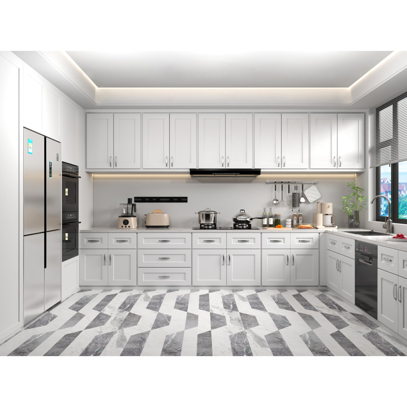Armoire murale à une porte en bois massif blanc pour la cuisine, la salle de bain - 2 tablettes réglables, l 12 po x P 12 po, H 1, multifonctionnelle et robuste pour le rangement du linge 1 porte, polyvalente et abordable