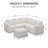 Aubade L-Shaped Modular Storage Sofa Set-685544385