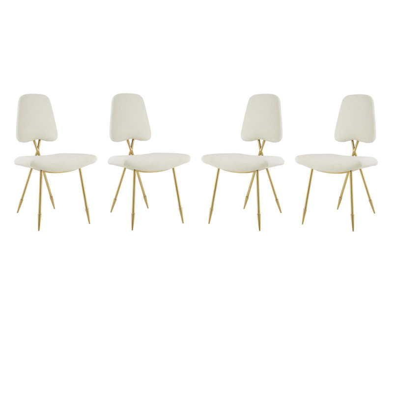Ponder Dining Side Chair Set of 4, Ivory