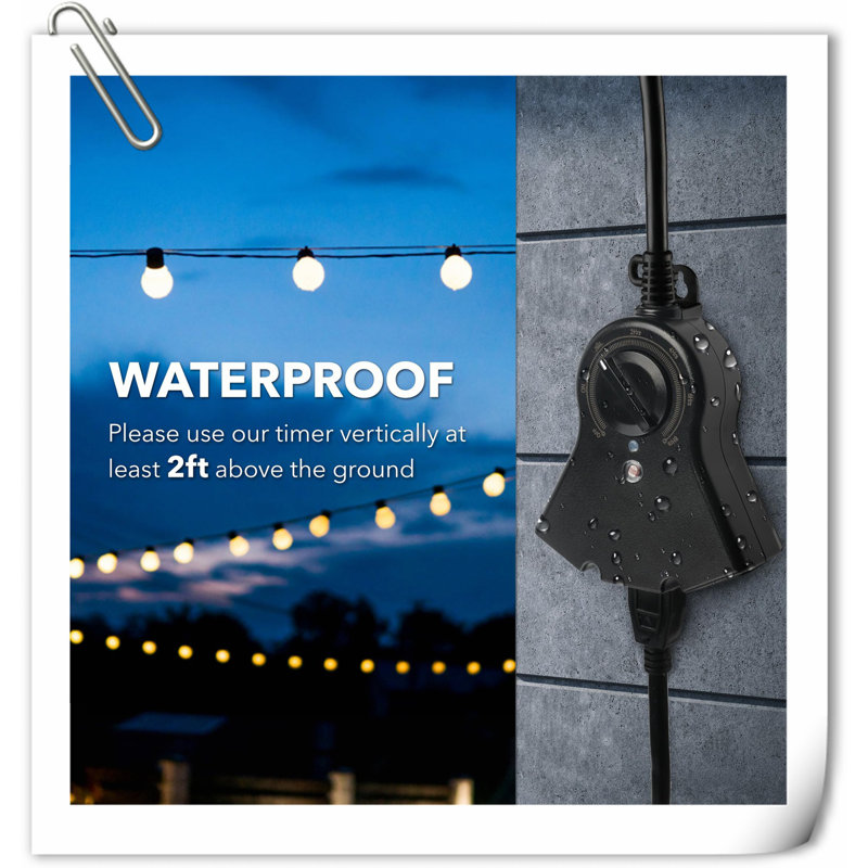 Outdoor Power Stake Timer Waterproof