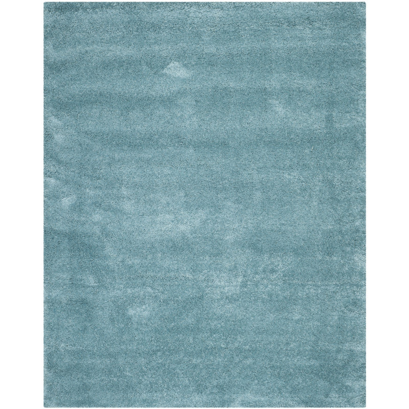 Tapis bleu turquoise Delane, Rectangle 9 pi x 12 pi