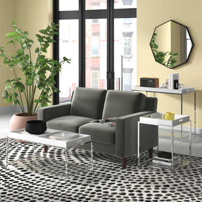 Planas 2 - Piece Glass Top Living Room Table Set