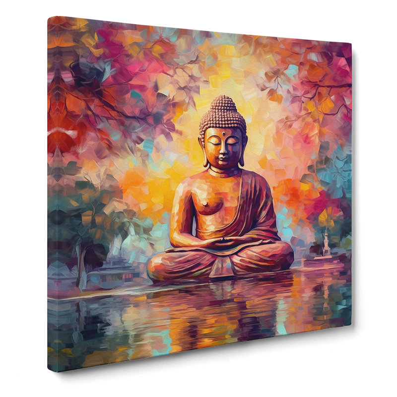 Buddha Impressionism - No Frame Print, 50cm H x 50cm W x 3cm D