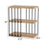 Bricktown 7.9'' W Solid Wood Shelving Unit