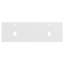 Tablette de comptoir rectangulaire en quartz blanc avec comptoir et trous de bonde Ivora-129697454
