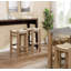 Tabouret carré en faux bois massif de 15 po Aston-181027076-266809918